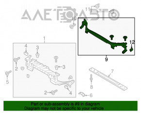 Bara de sus a televizorului Ford Fusion mk5 13-16 din metal Taiwan.