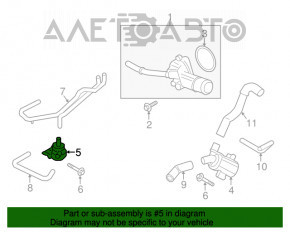 Pompa sistemului de răcire Lincoln MKZ 13-20 hibrid din plastic