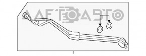 Tuburile de răcire a turbinei Ford Escape mk3 17-19 1.5T