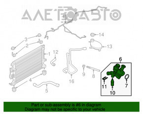 Distribuitor de lichid de răcire Ford Fusion mk5 13-20 1.5T