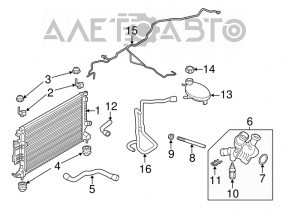 Distribuitor lichid de racire Ford Fusion mk5 13-20 1.5T nou original