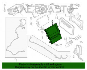 Panoul de control al radio-ului Ford Fusion mk5 13-20 SYNC 2 cu butoane tactile, cu încălzire