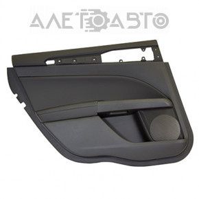 Capacul usii, cartela din spate stanga Ford Fusion mk5 13-16 piele neagra.