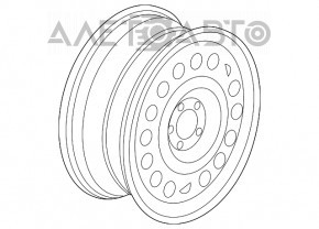 Roata de rezervă de rezervă Ford Transit Connect MK2 13- R16 6.5J ET60 215/55, jantă de metal