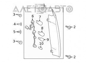 Фонарь правый Ford Transit Connect MK2 13-