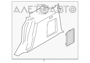 Capacul arcului drept Ford Transit Connect MK2 13- marfă