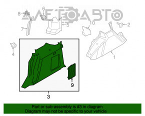 Capacul arcului drept Ford Transit Connect MK2 13- marfă