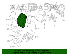 Scaunul șoferului Ford Transit Connect MK2 13- fără airbag, gri