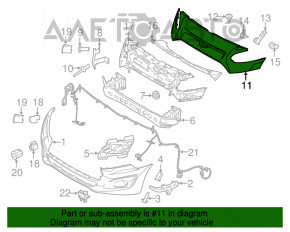 Capacul superior al bara fata Ford Transit Connect MK2 13-18