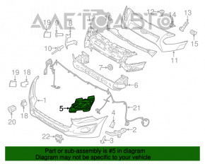 Montare bara fata stanga Ford Transit Connect MK2 13-18 sub PTF