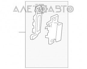 Mânerul ușii din spate dreapta interioară Ford Transit Connect MK2 13- structură