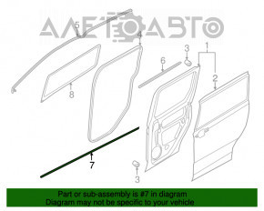 Garnitura ușii de la pragul drept Ford Transit Connect MK2 13-