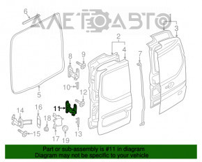 Петля двери багажника верхняя левая Ford Transit Connect MK2 13- груз