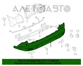 Amplificatorul pentru bara spate Ford Transit Connect MK2 13-