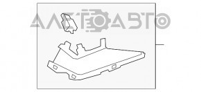 Capacul barei spate dreapta superioara Ford Focus mk3 11-18 5d gri, zgarieturi, indoituri.