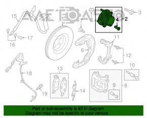 Rulment roata spate stanga Ford Edge 15- AWD