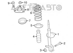 Amortizorul frontal stânga Nissan Altima 13-18