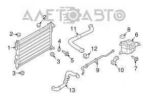 Radiator de răcire apă Ford Explorer 13-19 sport