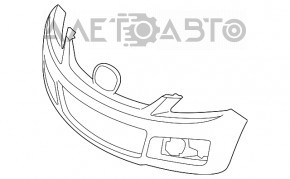 Бампер передний голый Mazda CX-7 06-09