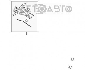 Grila stergatoarelor din plastic dreapta Mazda CX-7 06-09