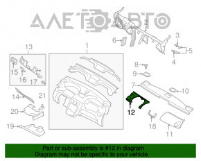 Capota volanului cu conductă de aer stânga Mazda CX-7 06-09