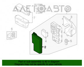 Capacul cutiei de sigurante sub capota Mazda CX-7 06-09