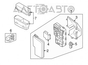 Capacul cutiei de sigurante sub capota Mazda CX-7 06-09