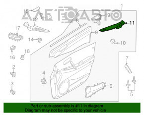 Controlul geamului electric din față dreapta pentru Mazda CX-7 06-09, negru.