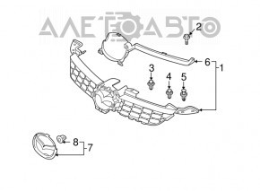 Grila radiatorului Mazda CX-7 06-09