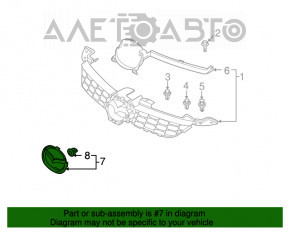 Grila radiatorului Mazda CX-7 06-09 emblemă nouă OEM originală