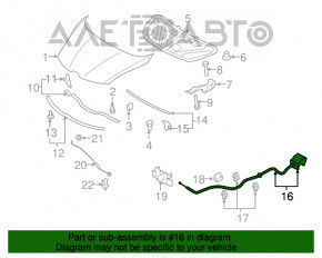 Capota de deschidere a capotei Mazda CX-7 06-09 nouă originală OEM