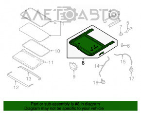 Mecanismul capacului portbagajului Mazda CX-7 06-09