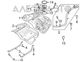 Pompă de combustibil, pompă de benzină Ford Fusion mk5 14-20 hibrid, plug-in