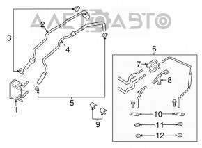 Поворотный клапан системы охлаждения АКПП Ford Fusion mk5 13-20 1.5т