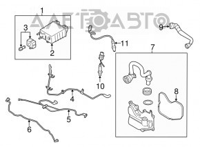 Separatoarele de gaze ale carterului Lincoln MKC 15- 2.0T