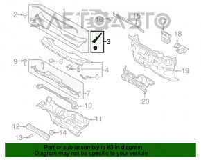 Garnitura de etanșare a ștergătoarelor de parbriz stânga Lincoln MKC 15-