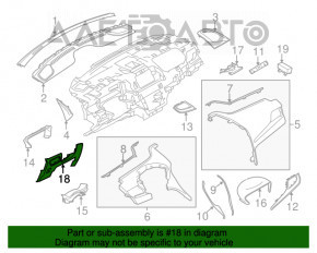 Husa genunchi sofer Lincoln MKC 15- bej