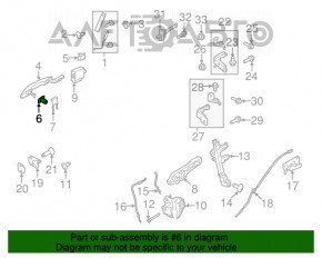 Brobantul de la broasca fata stanga Lincoln MKC 15-