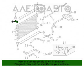 Suportul radiatorului stânga sus Lincoln MKC 15-