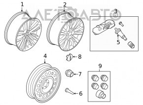 Диск колесный R20 Lincoln MKC 15- бордюрка