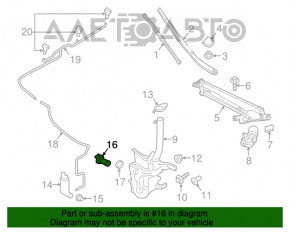 Senzorul de nivel al lichidului din rezervorul de spălare pentru Ford Fusion mk5 13-20, nou, original OEM