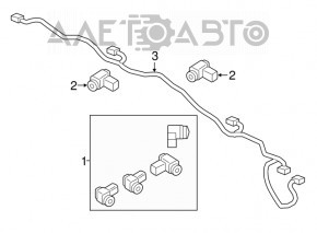 Senzor de parcare spate pentru Ford Edge 15-