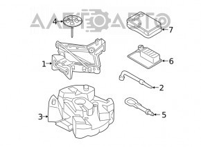 Домкрат Ford Fusion mk5 13-20 тип 3 с ключом, ржавый