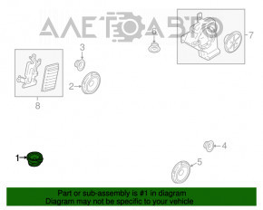 Difuzorul din panoul frontal central al Ford Edge 15-18