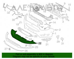 Protecție pentru bara de protecție față Ford Focus mk3 15-18, nou, neoriginal.