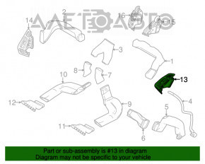 Conducta de aer pentru torpila dreapta Ford Focus mk3 15-18