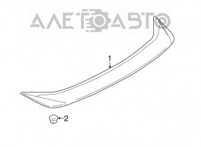 Спойлер крышки багажника Ford Focus mk3 11-18 4d