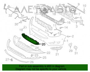 Решетка радиатора Ford Focus mk3 15-18 рест хром обрамление, надлом решетки, вздулся хром, песок