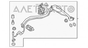 Tubul de aer condiționat încălzitor-condensator Ford Focus mk3 15-18 1.0T restul