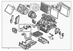 Arzătorul complet pentru Ford Focus mk3 15-18 manual